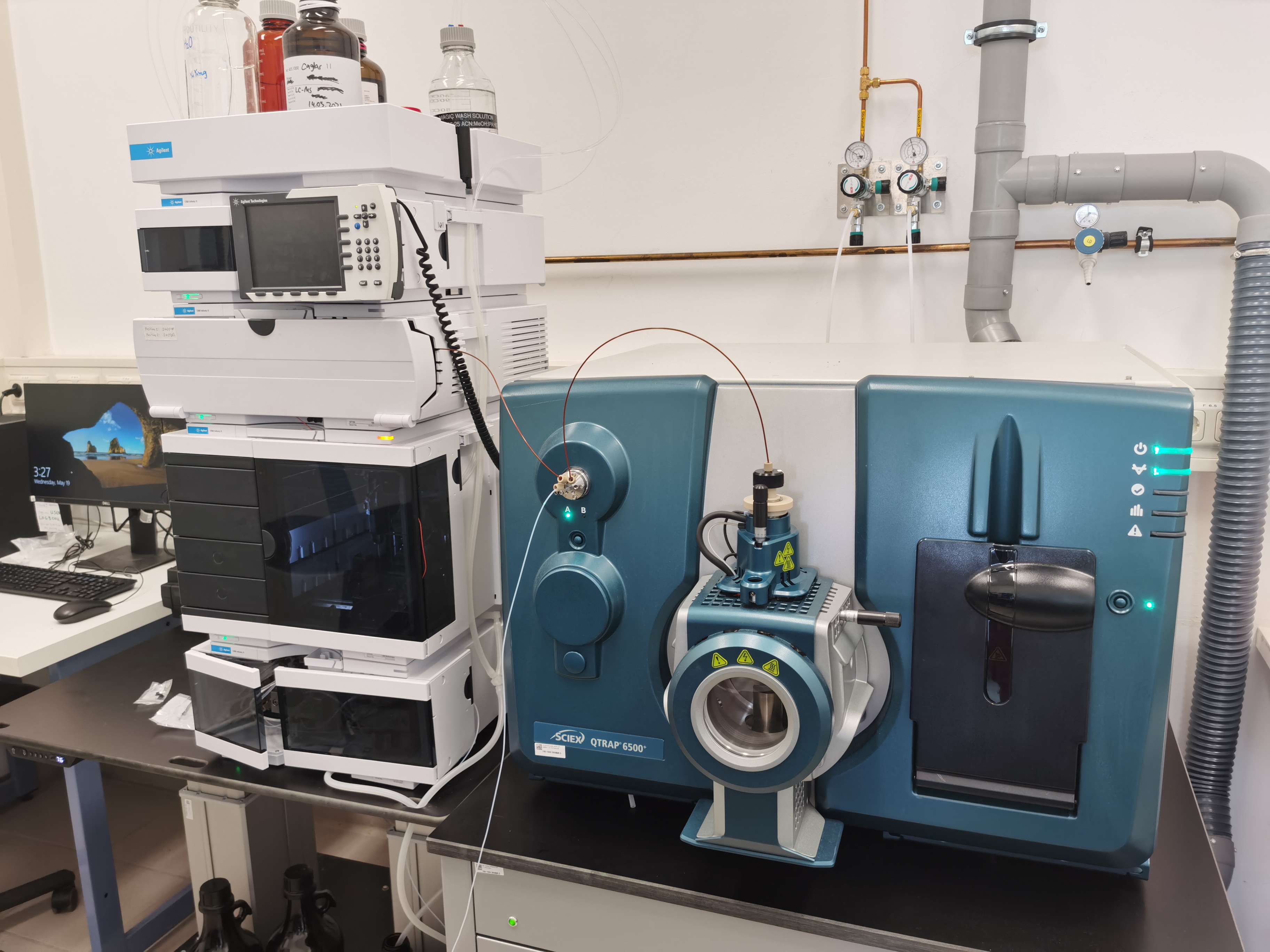 LC gekoppeltes Sciex Triple Quad™ LC-MS/MS Systems zur Analyse von kleinen Molekülen (Schadstoffe und deren Transformationsprodukte)